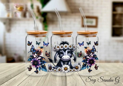Donkey & Daisies - UVDTF Wrap for cups/hard surfaces sticker
