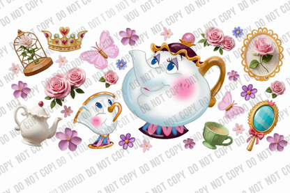 Teapot & Chip - UVDTF wrap for cups/hard surfaces sticker