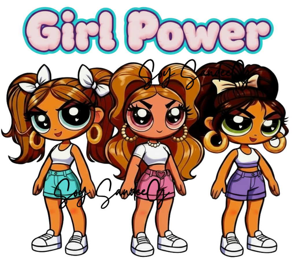 Puff Girl Power  - UVDTF Decal for cups/hard surfaces sticker