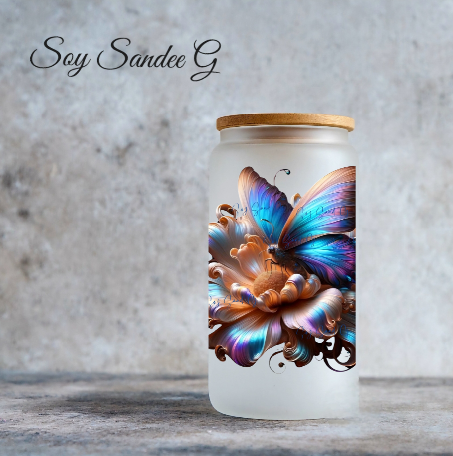 Iridescent Butterfly - UVDTF Decal for cups/hard surfaces sticker