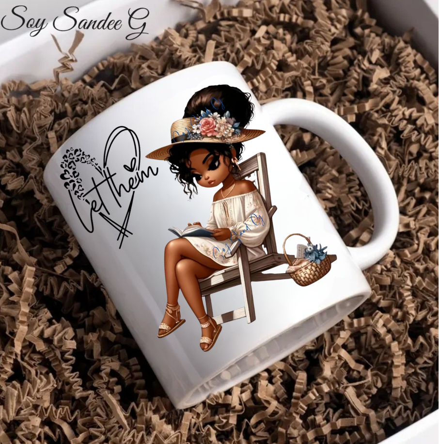 Shhh... No me hables hasta que mi taza esté vacía Calcomanía UVDTF