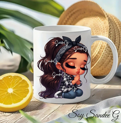 Praying Cutie - UVDTF Decal for cups/hard surfaces sticker