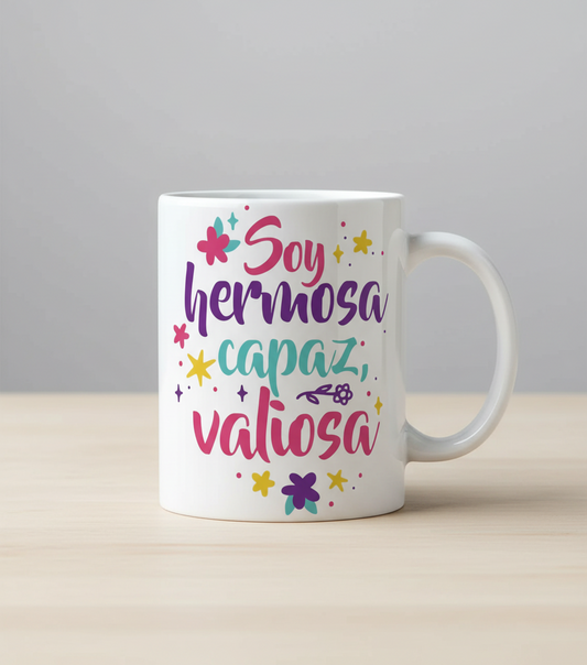 Soy Hermosa, Capaz, Valiosa - UVDTF Decal for cups/hard surfaces sticker