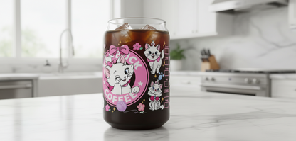 Winking Cat  - UVDTF Wrap for cups/hard surfaces sticker