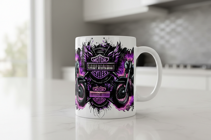 Purple Motorcycles - UVDTF Wrap for cups/hard surfaces sticker