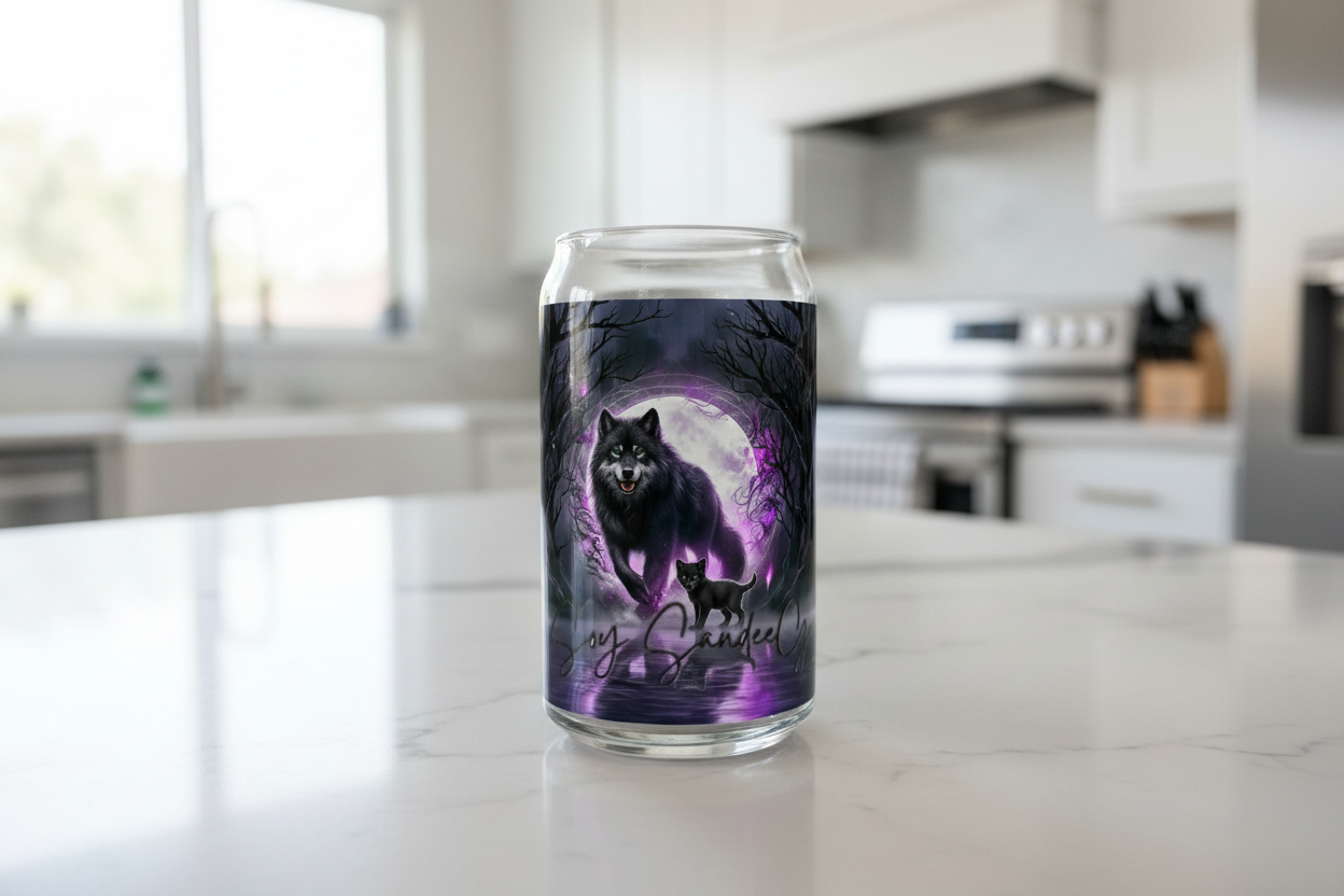 Purple Wolves - UVDTF Wrap for cups/hard surfaces sticker