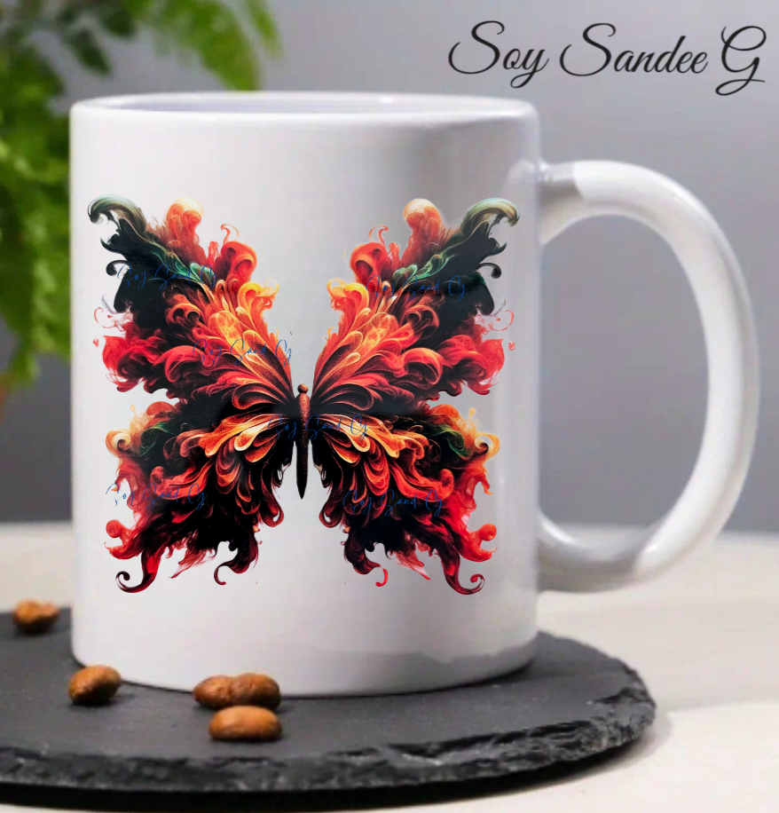 Calcomanía UVDTF Smoke Butterfly n.° 5