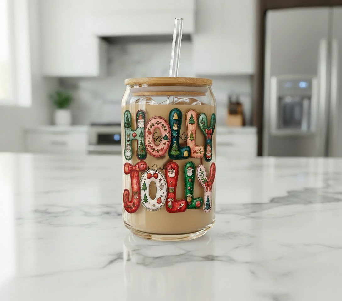 Holly Jolly - UVDTF Decal for cups/hard surfaces sticker