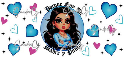 Porque Soy Tu Madre y Punto - UVDTF Wrap for cups/hard surfaces sticker