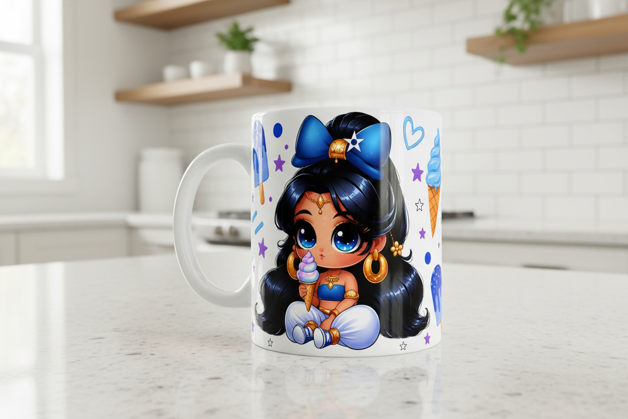 Blue Ice Cream Cutie - UVDTF Wrap for cups/hard surfaces sticker