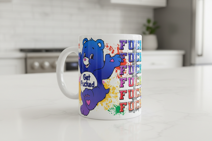 Get F*cked Naughty Bear - UVDTF wrap for cups/hard surfaces sticker