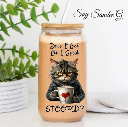 Does It Look Like I Speak Stoopid? - UVDTF Decal for cups/hard surfaces sticker