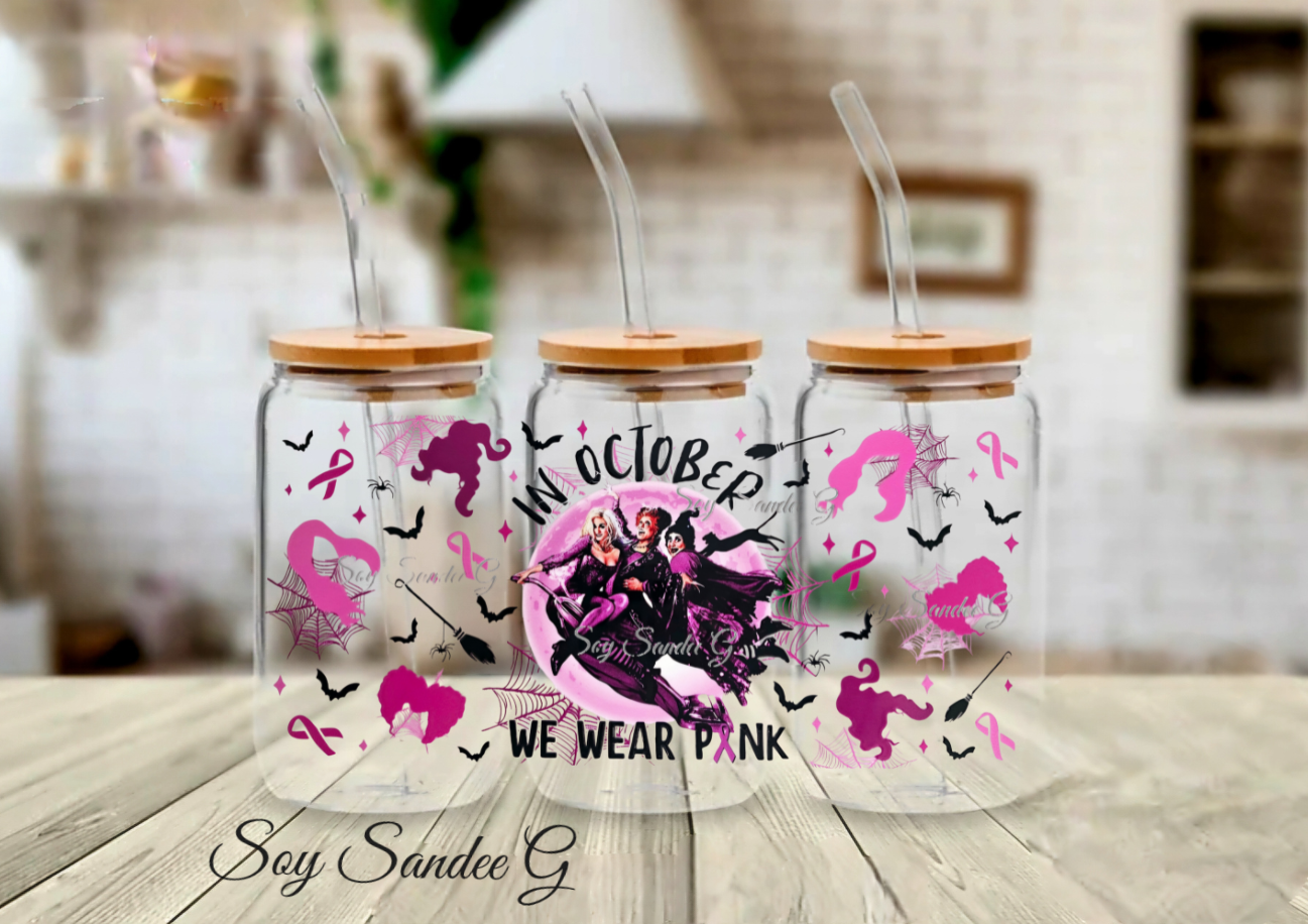 Envoltura UVDTF rosa Hocus Pocus