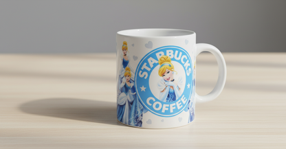 Cinderella Starbucks - UVDTF wrap for cups/hard surfaces sticker