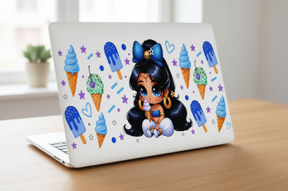 Blue Ice Cream Cutie - UVDTF Wrap for cups/hard surfaces sticker