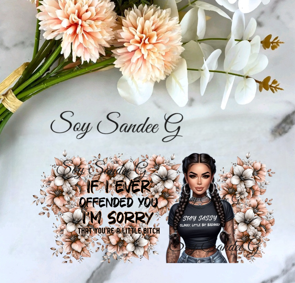 If I Ever Offended You - UVDTF Wrap for cups/hard surfaces sticker