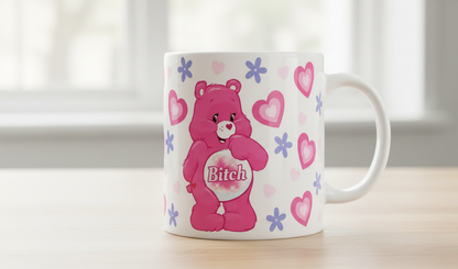 Envoltura UVDTF de oso travieso de perra