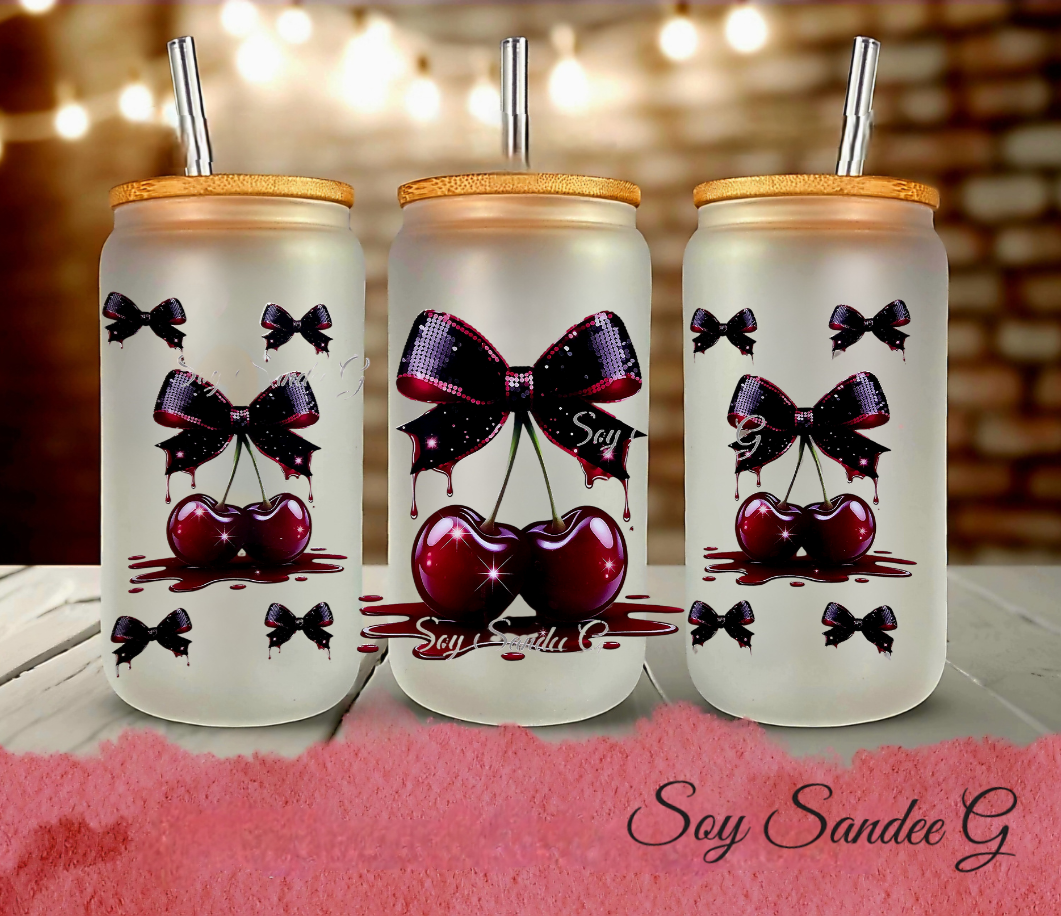 Dark Cherries - UVDTF Wrap for cups/hard surfaces sticker