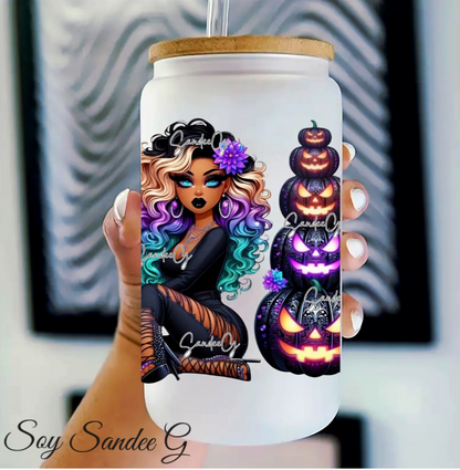 Jack-O-Lantern Tower Cutie - UVDTF Decal for cups/hard surfaces sticker