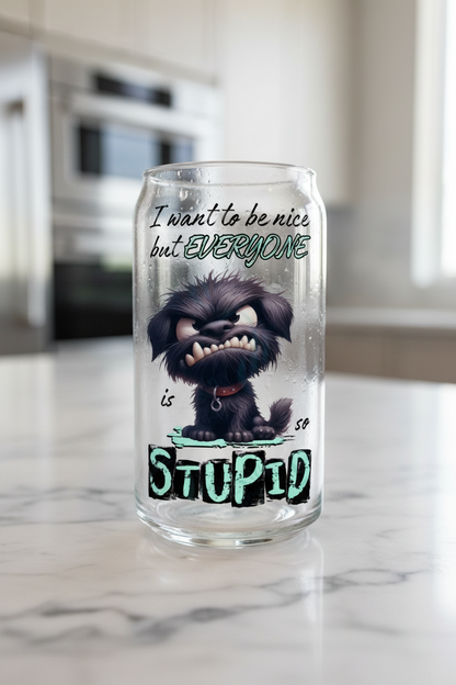 Quiero ser amable pero... Calcomanía UVDTF