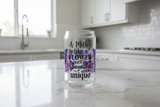 A Mother is Like a Flower - UVDTF wrap for cups/hard surfaces sticker