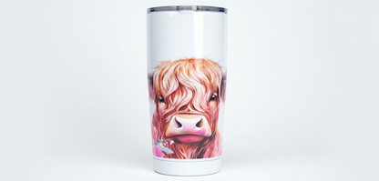 Highland Cow #3 - UVDTF Wrap for cups/hard surfaces sticker