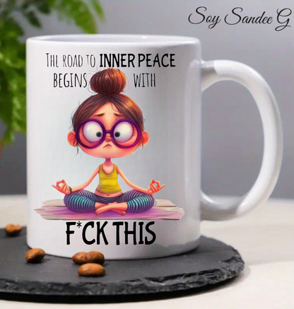 The Road to Inner Peace - UVDTF Decal for cups/hard surfaces sticker