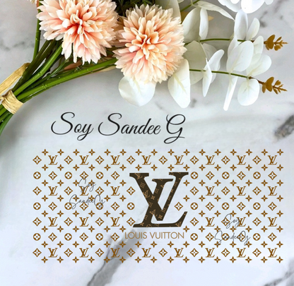 Louis Vuitton Light Brown - UVDTF Wrap for cups/hard surfaces sticker