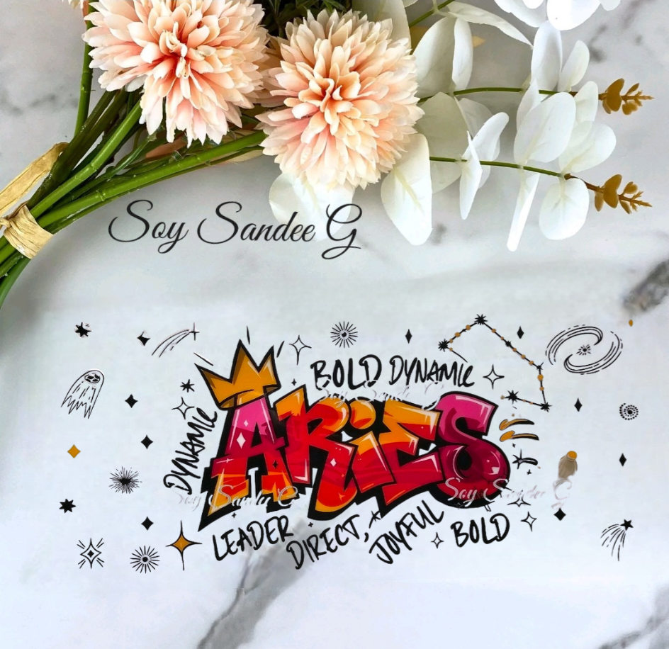 Graffiti Aires - UVDTF Wrap for cups/hard surfaces sticker