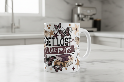 Get Lost In The Pages - UVDTF wrap for cups/hard surfaces sticker