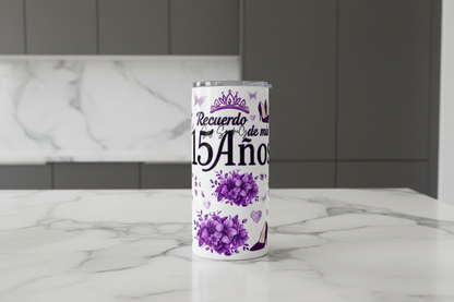 Mis Quince Dark Purple - UVDTF Wrap for cups/hard surfaces sticker