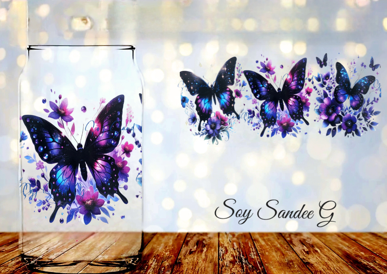 Bold Butterflies - UVDTF Wrap for cups/hard surfaces sticker