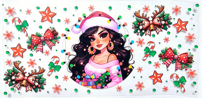 Latina Christmas - UVDTF Wrap for cups/hard surfaces sticker