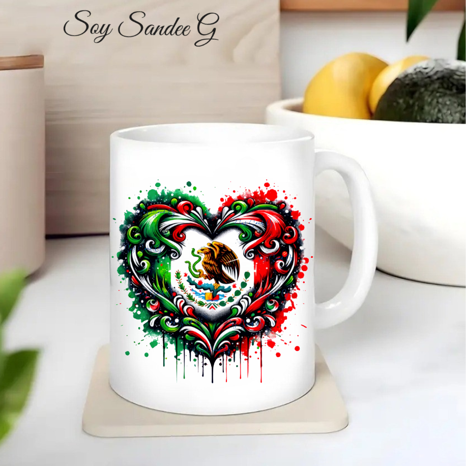 Mexican Heart - UVDTF Decal for cups/hard surfaces