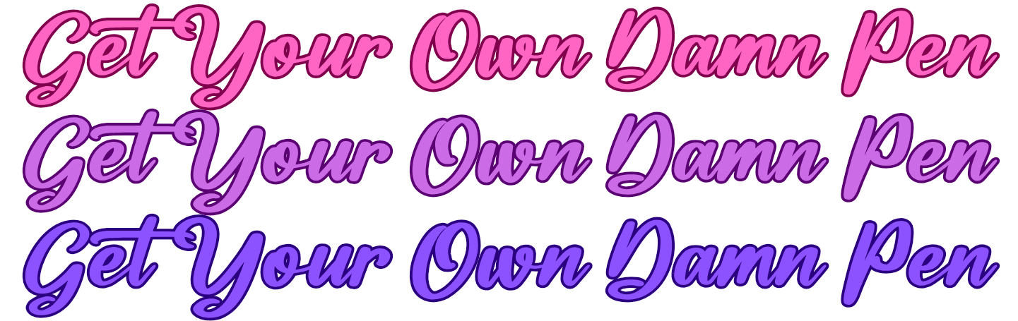 Cute Pen - UVDTF Wraps