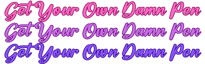 Cute Pen - UVDTF Wraps