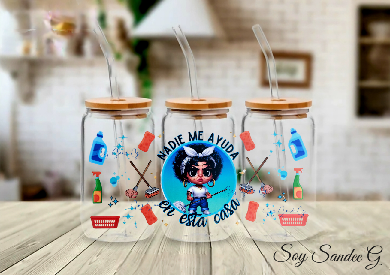 Nadie Me Ayuda (No One Helps Me) - UVDTF Wrap for cups/hard surfaces sticker