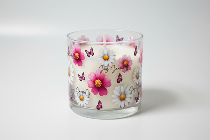 Pink & White Daisies - UVDTF Wrap for cups/hard surfaces sticker