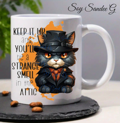 Calcomanía UVDTF Keep It Up Kitty