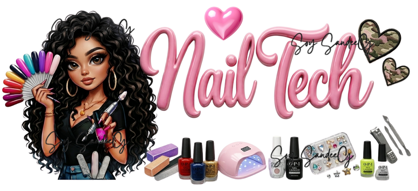 Nail Tech - UVDTF Wrap for cups/hard surfaces sticker