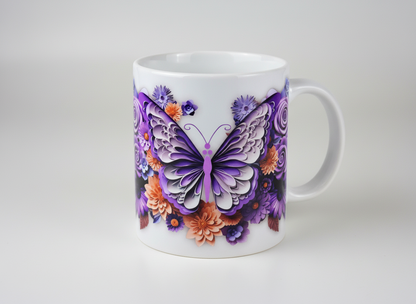 Purple Butterfly - UVDTF Wrap for cups/hard surfaces sticker