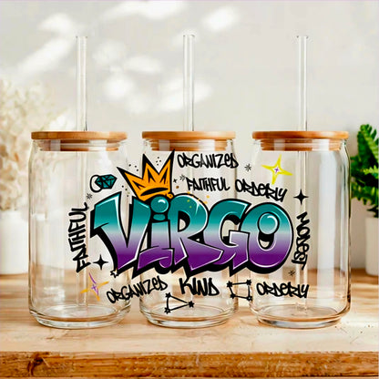 Graffiti Virgo - UVDTF Wrap for cups/hard surfaces sticker