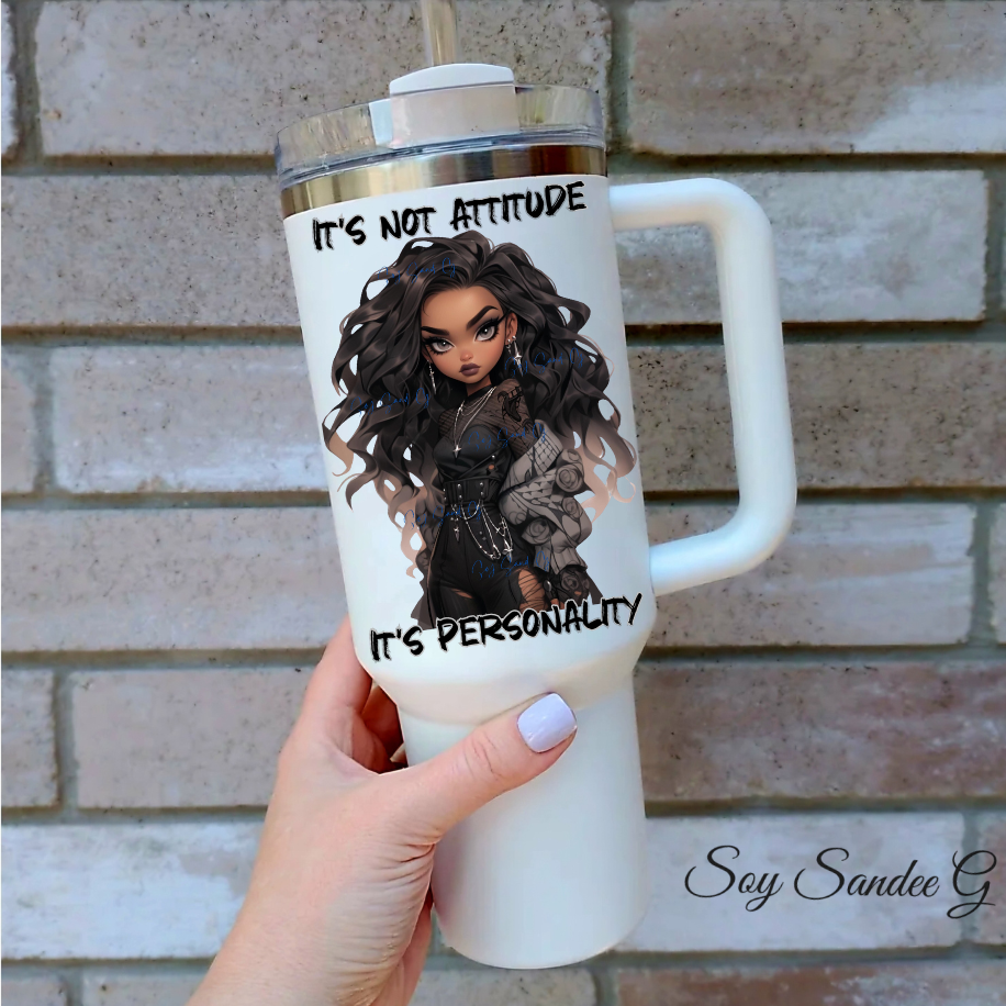 It's Not Attitude, It's Personality - UVDTF Decal for cups/hard surfaces sticker