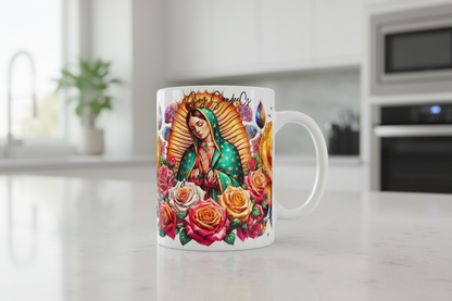 Yellow Roses Virgen - UVDTF Wrap for cups/hard surfaces sticker
