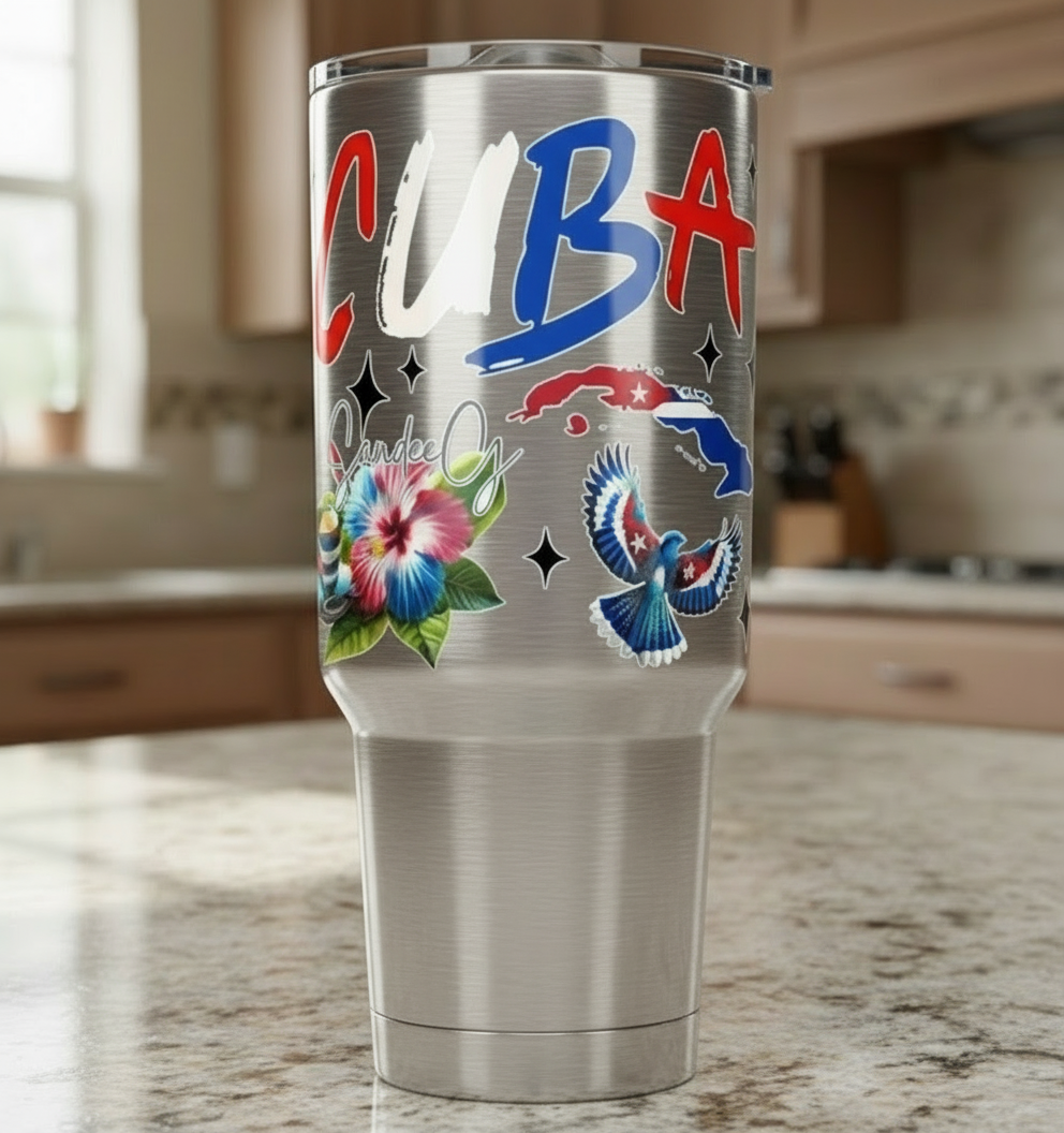 Cuba - UVDTF Wrap for cups/hard surfaces sticker