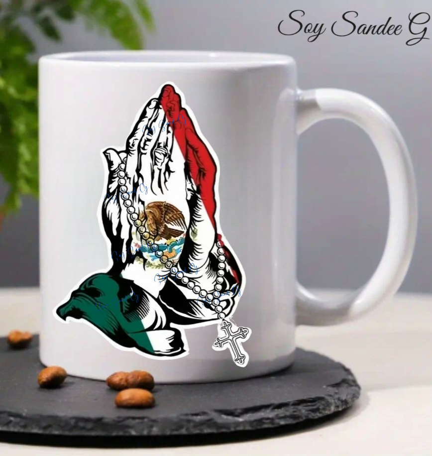 Mexican Praying Hands - UVDTF Small Decal for cups/hard surfaces