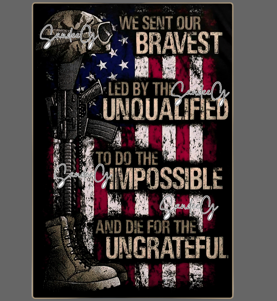 We Sent Our Bravest - UVDTF Decal for cups/hard surfaces sticker