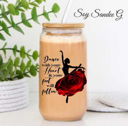 Dance With Your Heart & Your Feet Will Follow - Small UVDTF Decal for cups/hard surfaces sticker