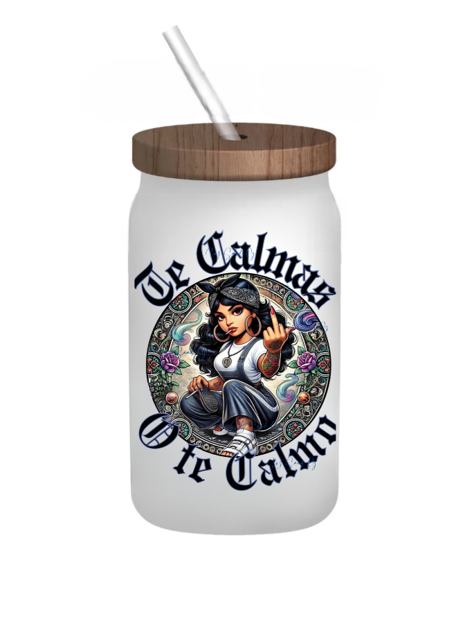 Te Calmas con Tattoo(Calm Down Tattooed Girl) - UVDTF Decal