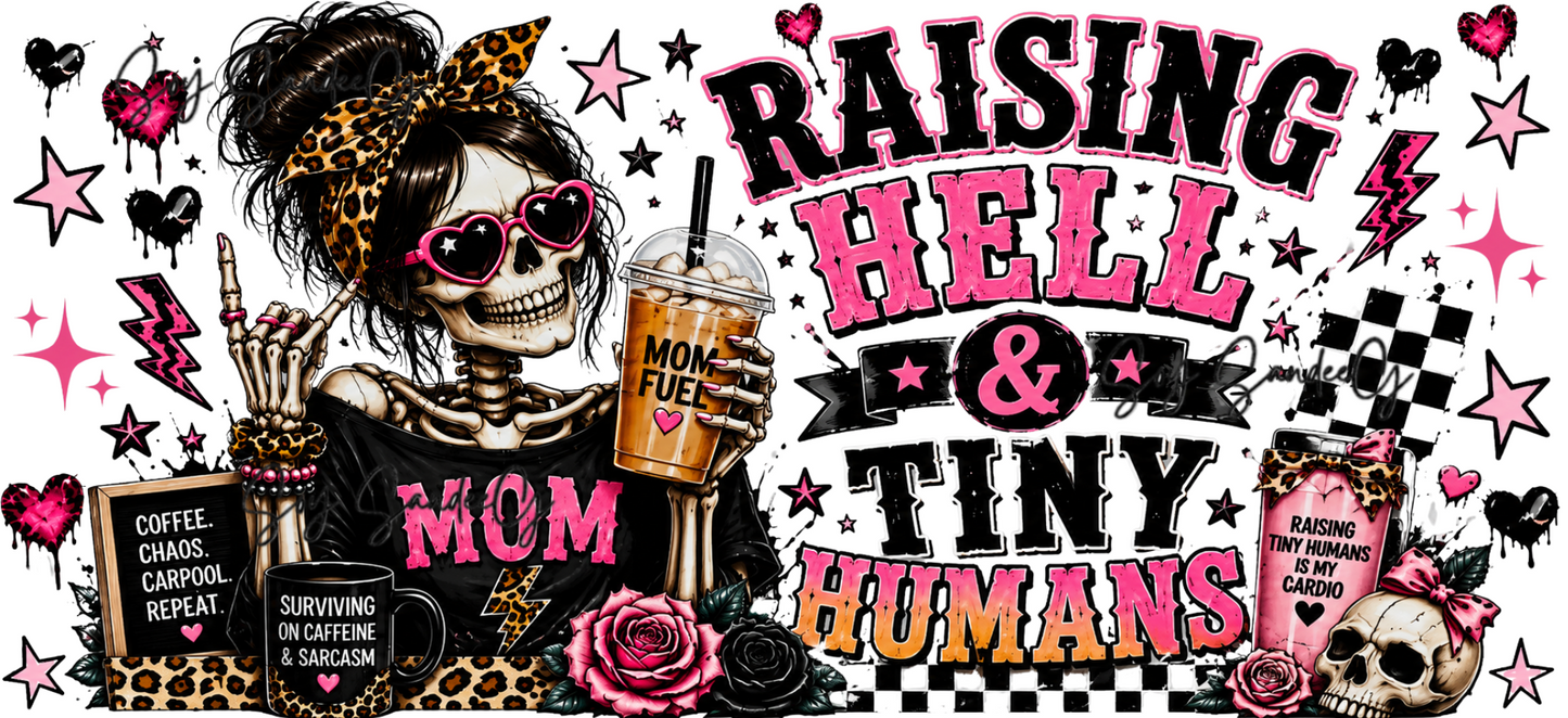 Raising Hell - UVDTF Wrap for cups/hard surfaces sticker